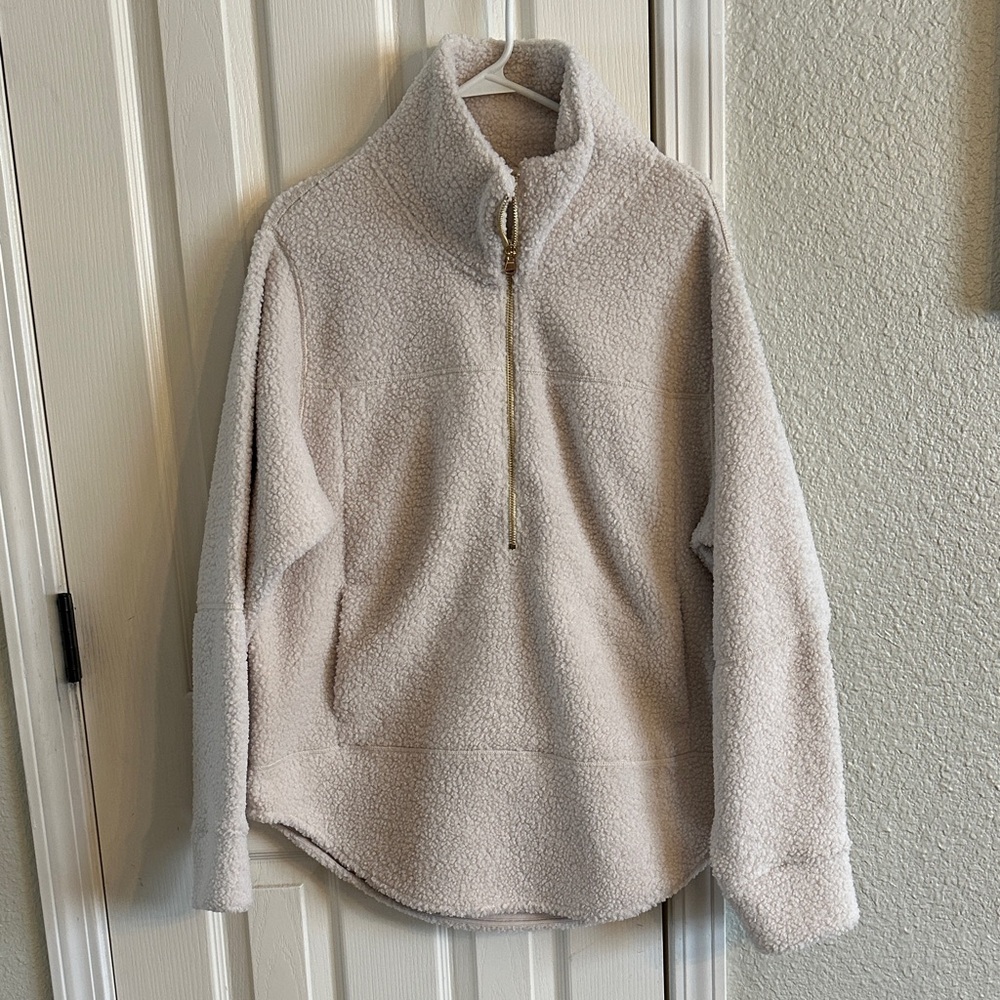 Cozy Cream Quarter-Zip Women Sweater - New/Never Worn